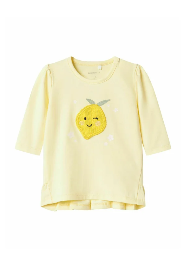 Long sleeved top - pastel yellow