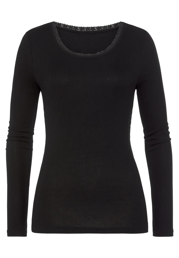 Long sleeved top - schwarz