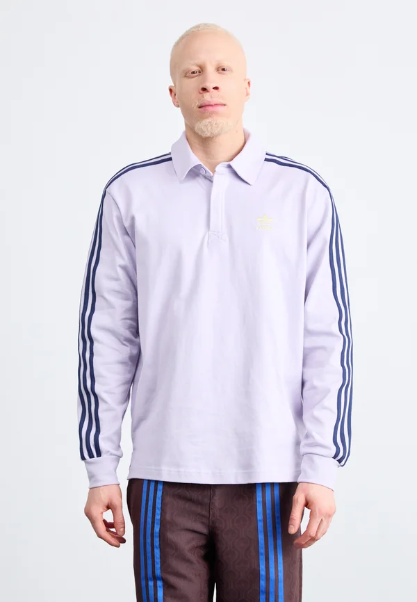 Long sleeved top - silver dawn/powder yellow