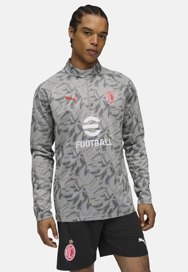 Long sleeved top - smokey gray white