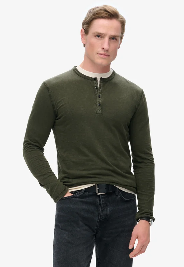 Long sleeved top - surplus goods olive green