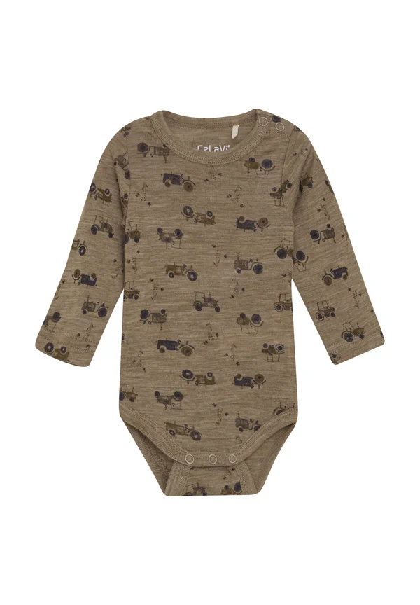 LONG SLEEVES - ALL OVER PRINT - Body - cocoa creme