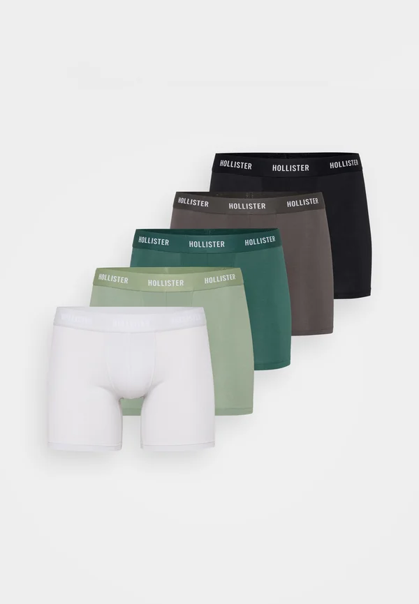 LONGER LENGTH SOLIDS 5 PACK  - Trunks - light grey/green/black