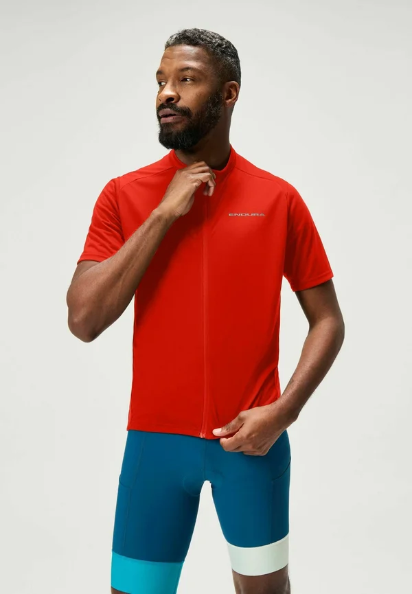 LOOP S/S ZIPPED - Cycling Jersey - rot