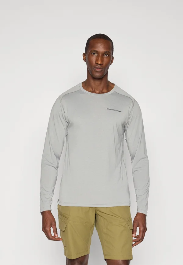 LOOP TECH TEE - Long sleeved top - eintöniges grau