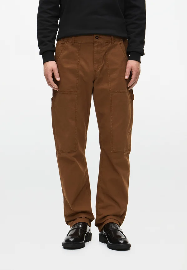 LOOSE CARPENTER PANTS - Pants - golden clay