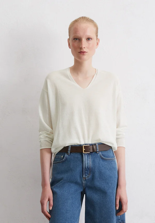 LOOSE  - Jumper - white cotton