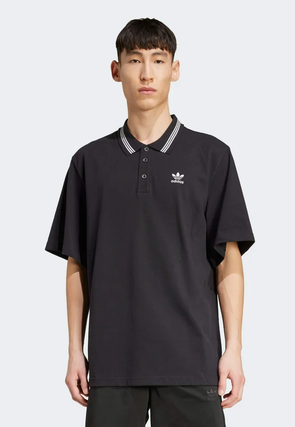 LOOSE - Polo shirt - black   white