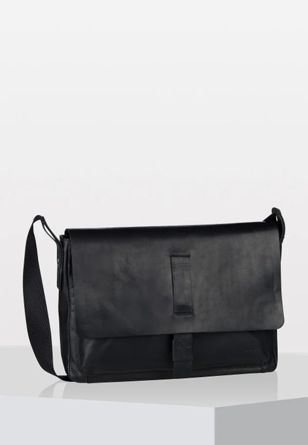LORETO JANIS MESSENGER UNISEX - Cross body bag - black