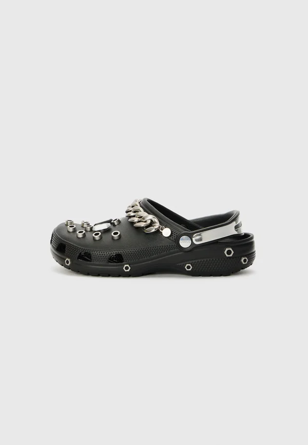 LOUANE X CROCS CLASSIC - Clogs - black/silver-coloured