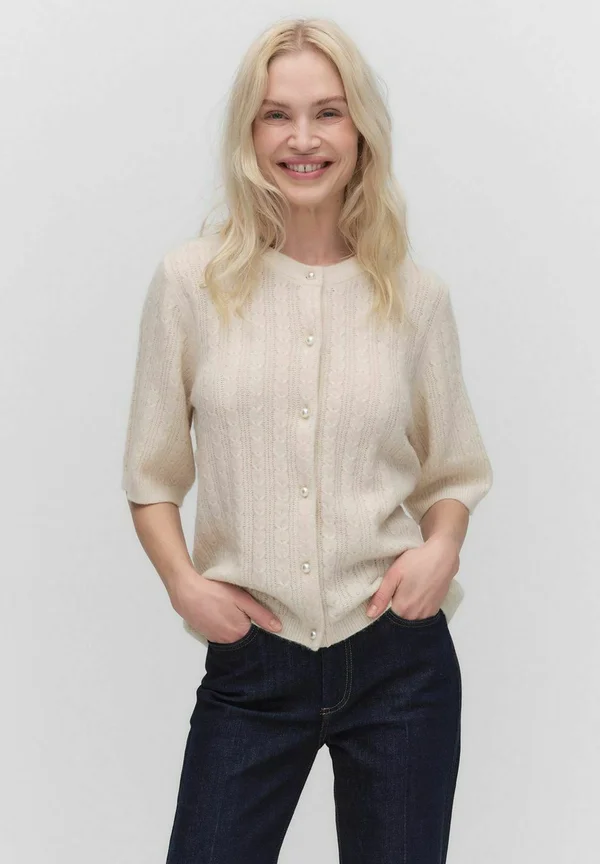 LOUISE KNITTED - Cardigan - beige melange