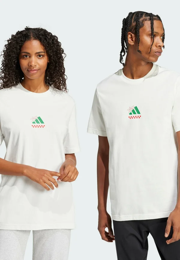 LOUNGE PIZZA GRAPHIC - Print T-shirt - off white