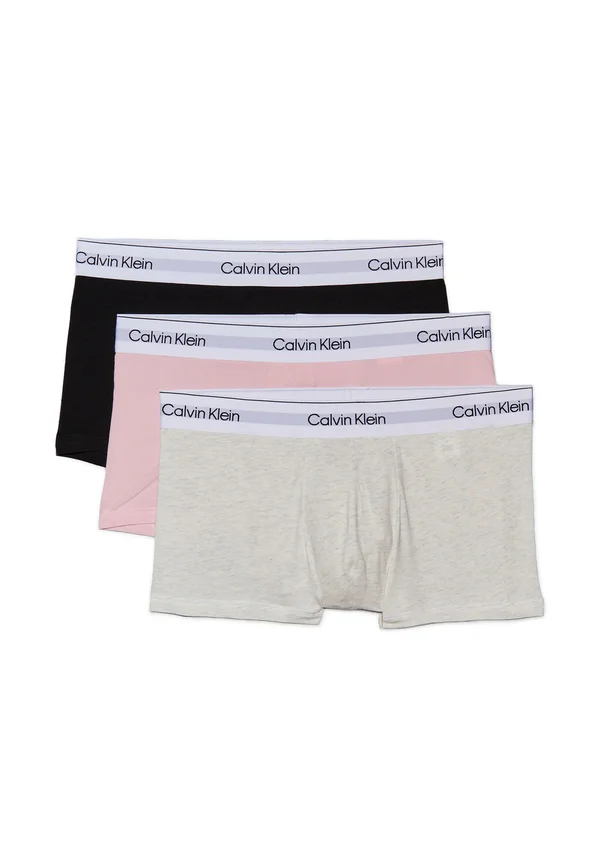 LOW RISE TRUNK ICON STRETCH 3 PACK - Trunks - black/snow heather/buff pink