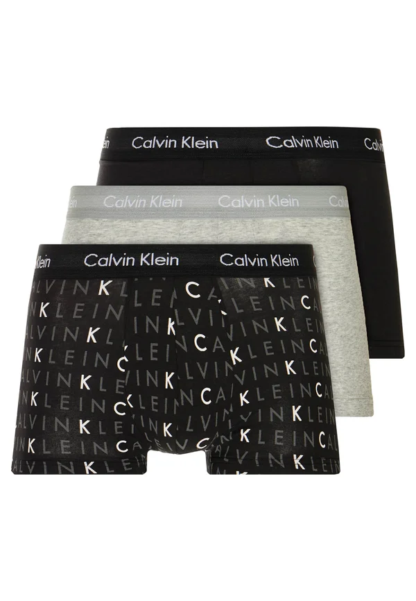 LOW RISE TRUNK STRETCH 3 PACK - Trunks - black