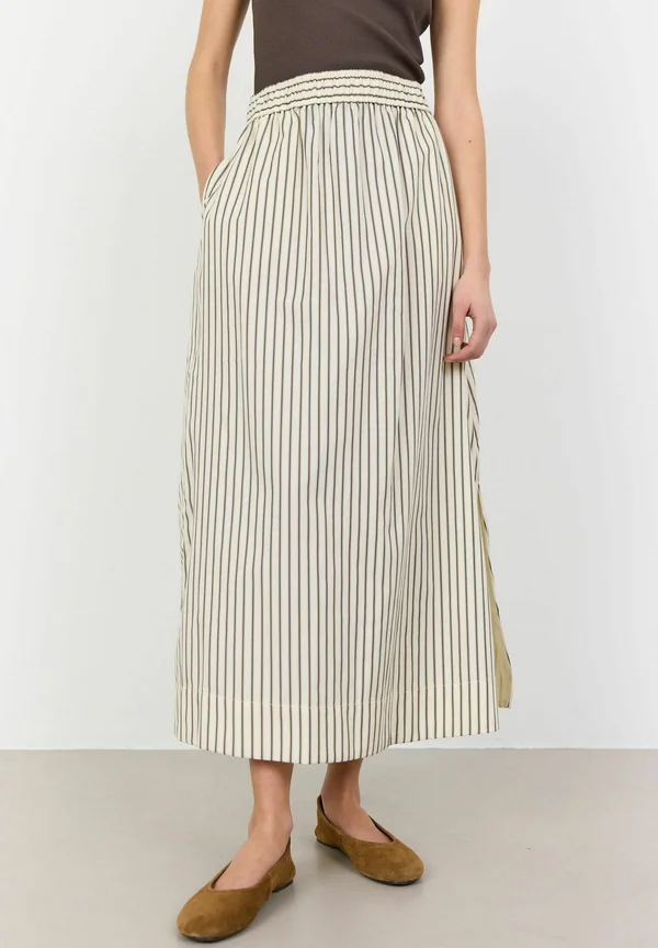 LR-LUCILLA 4 - A-line skirt - chocolate combi