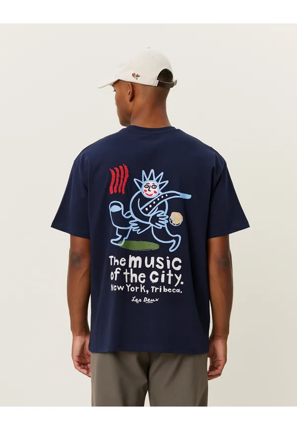 LUCA - Print T-shirt - dark navy