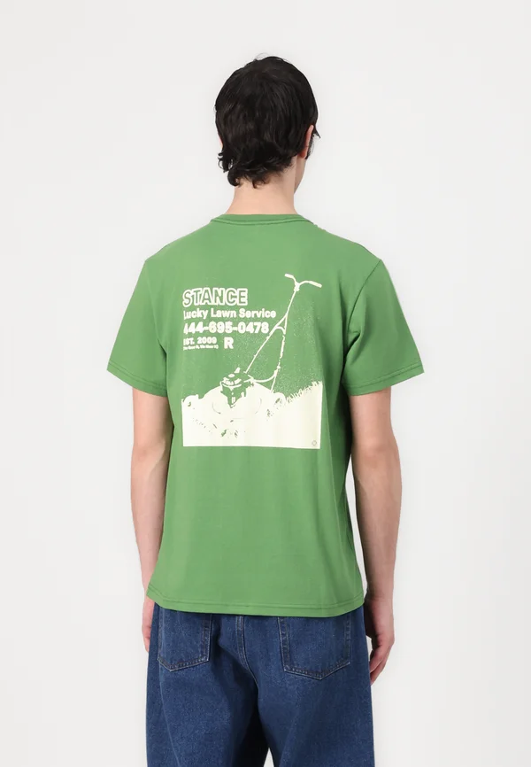 LUCKY LAWN TEE - Print T-shirt - green
