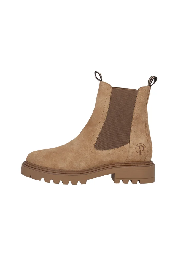 LUCTORIA - Platform ankle boots - beige