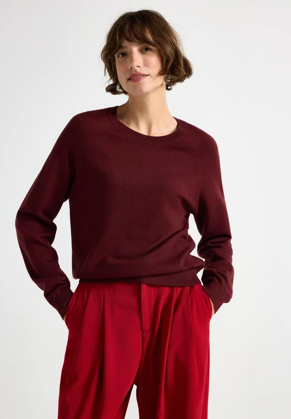 LUCY - Jumper - dark red