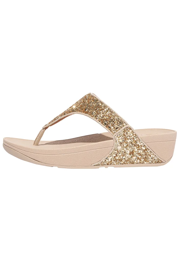 LULU GLITTER - T-bar sandals - platino