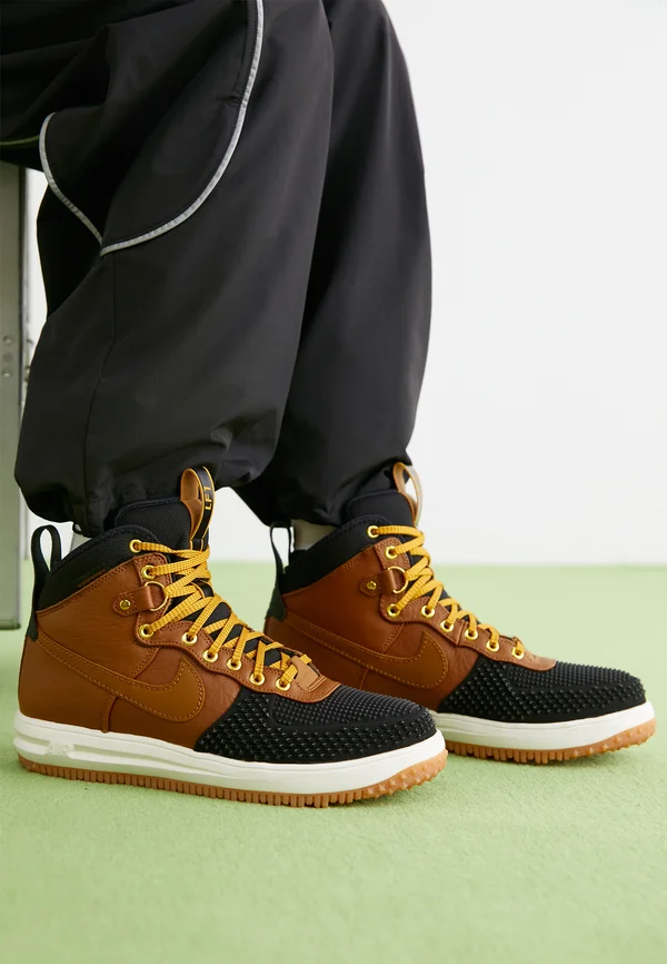 LUNAR FORCE 1 DUCKBOOT - High-top trainers - ale brown/black/goldtone/medium brown