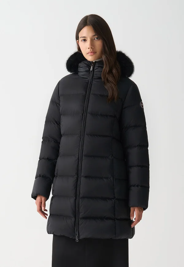 LUNGO CON CAPPUCCIO - Winter coat - nero