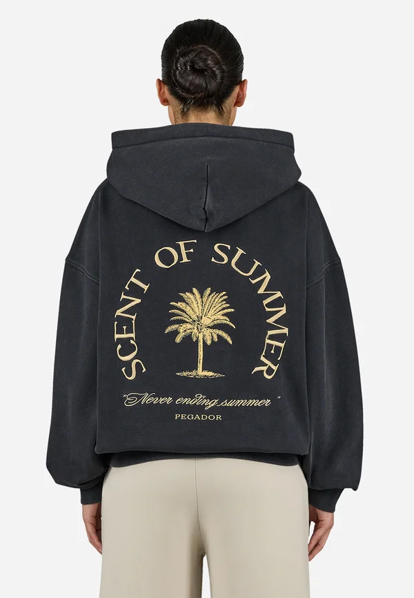 LURIN OVERSIZED HOODIE - Sweatshirt - vintage black
