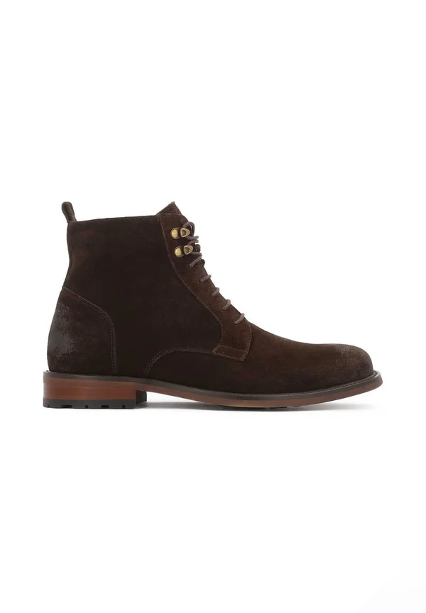 LUSSAK - Lace-up ankle boots - brown