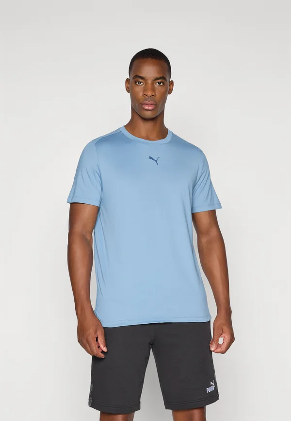 M CLOUDSPUN BRANDED TEE - Sports T-shirt - cool blue