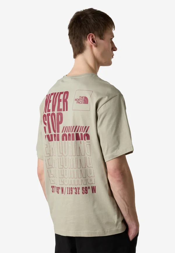 M COORDINATES RELAXED SS - Print T-shirt - clay grey
