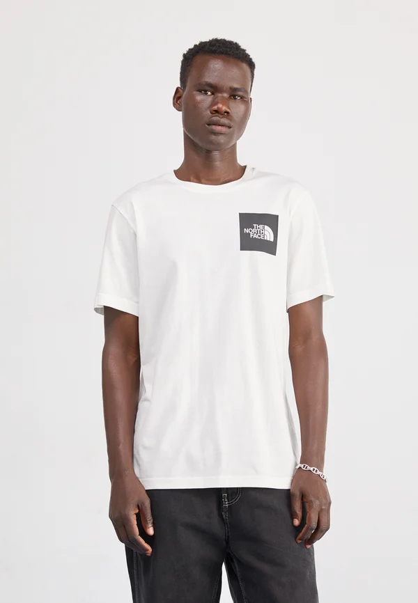 M SS FINE TEE - Print T-shirt - white