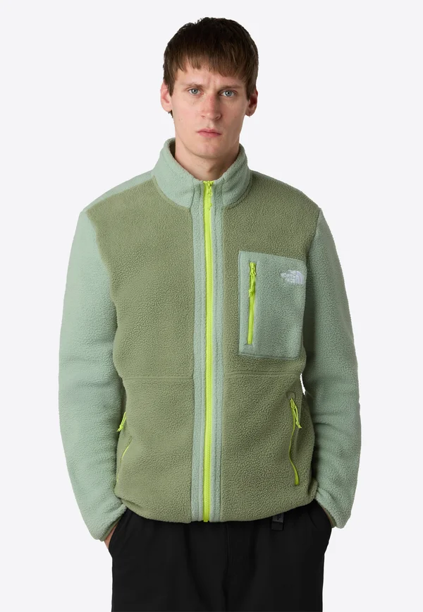 M YUMIORI FULL ZIP - Fleece jacket - bark mist slate moss fi