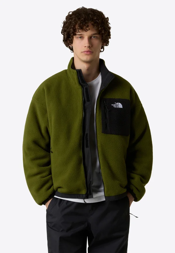M YUMIORI REVERSIBLE JACKET - Fleece jacket - tnf black woodland gree