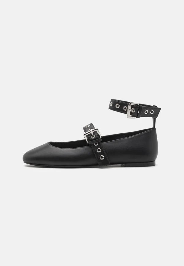 MACBETH - Ankle strap ballet pumps - black