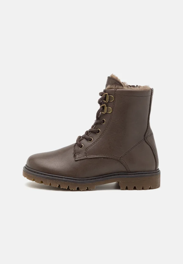 MAIA  - Lace-up ankle boots - coffee