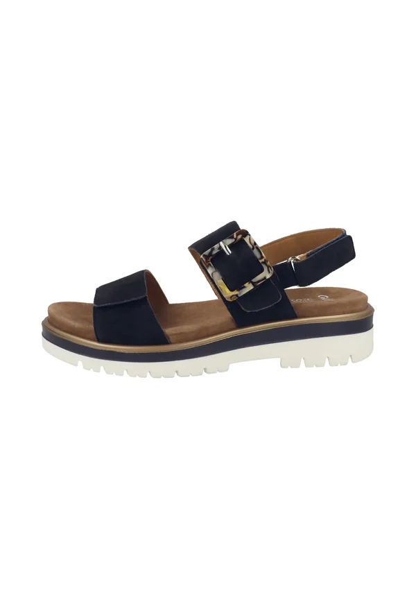 MALAGA - Wedge sandals - blue