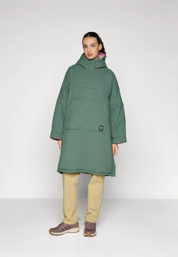 MALENE CAPE - Winter coat - thyme