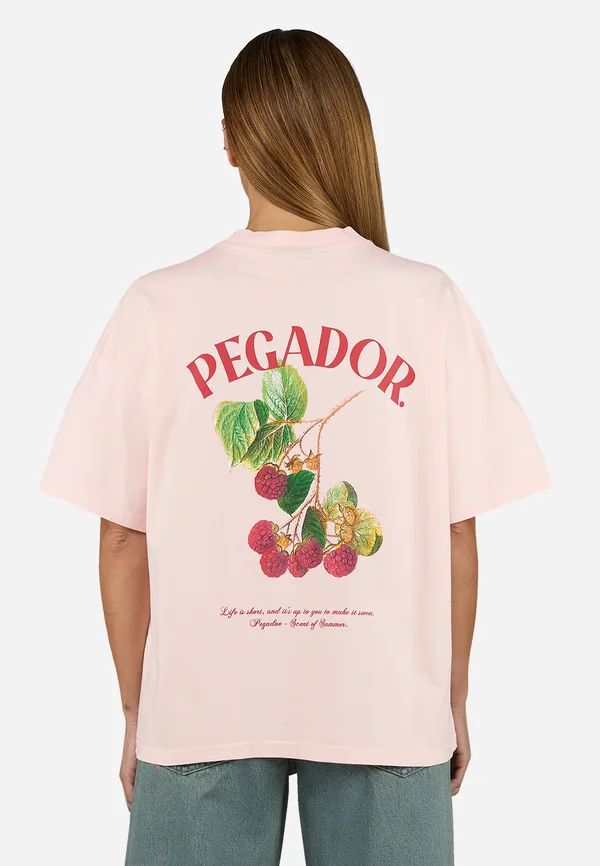 MALLI HEAVY OVERSIZED TEE - Print T-shirt - washed dusty rose