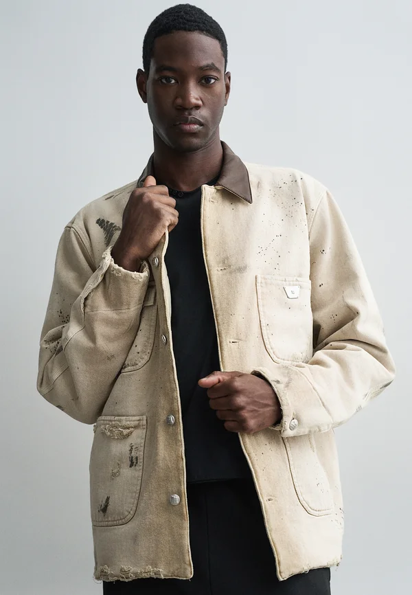 MARFA  WORK JACKET - Light jacket - dusted white