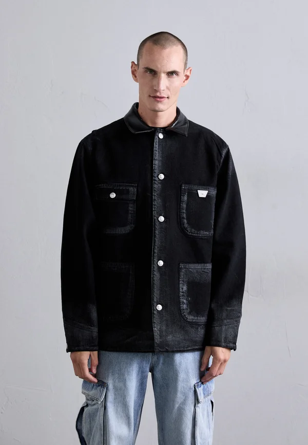 MARFA WORK JACKET - Summer jacket - washed black