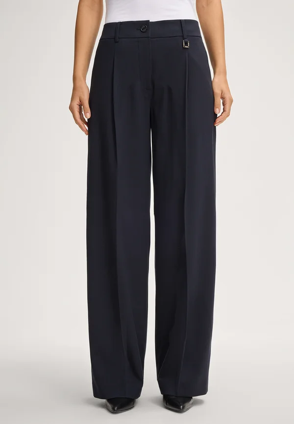 MARLENE PARIS - Trousers - navy