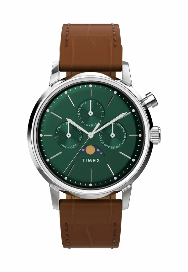 Marlin® Quartz Moon Phase - Chronograph watch - brown