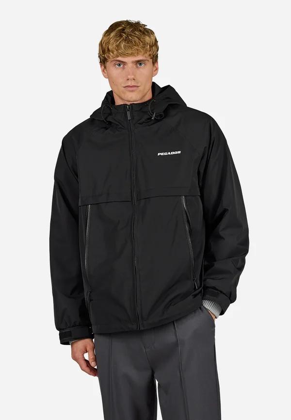 MASON HOODED - Summer jacket - black