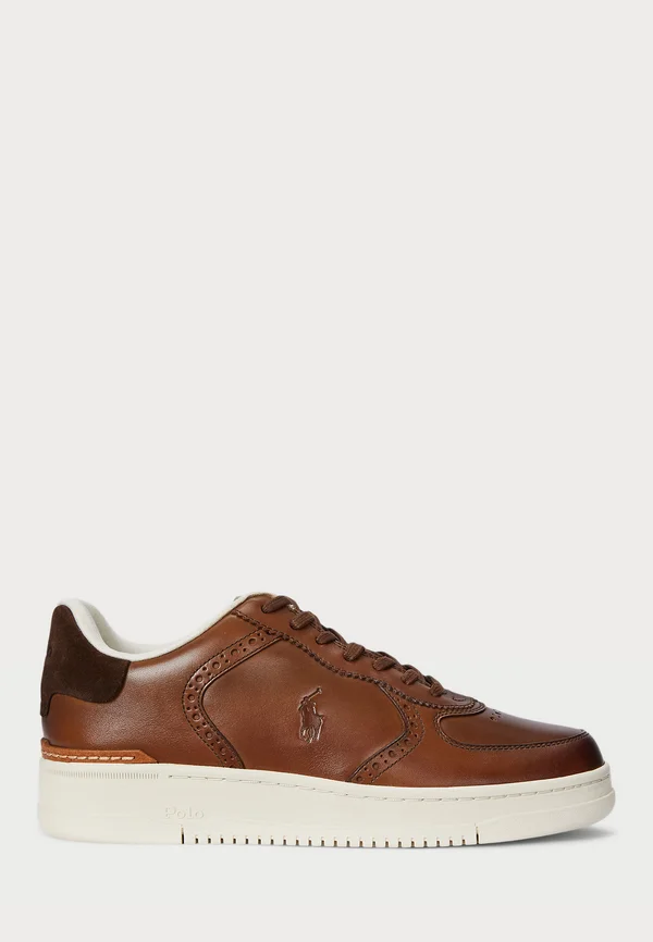 MASTERS COURT BURNISHED LEATHER SNEAKER UNISEX - Trainers - brown