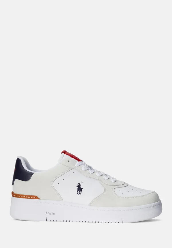 MASTERS COURT SUEDE LEATHER TRAINER - Trainers - white/navy/red