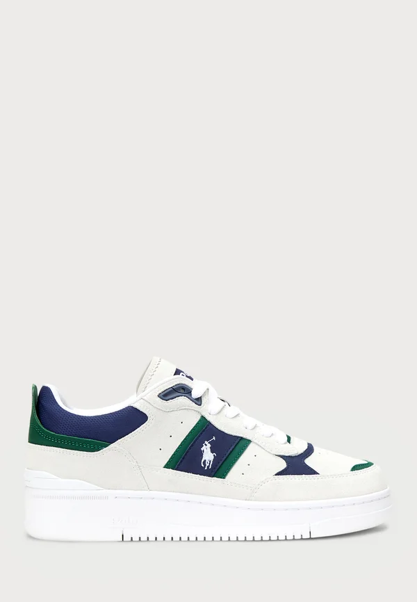 MASTERS SPORT SUEDE SNEAKER UNISEX - Trainers - bianco/navy/green
