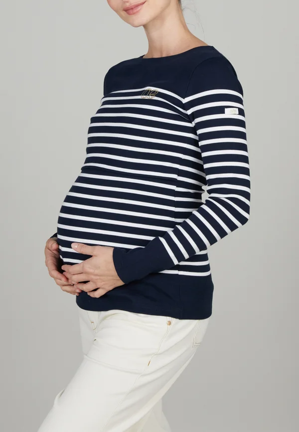 MATERNITY AND NUSING SAILOR BENODET - Long sleeved top - navy