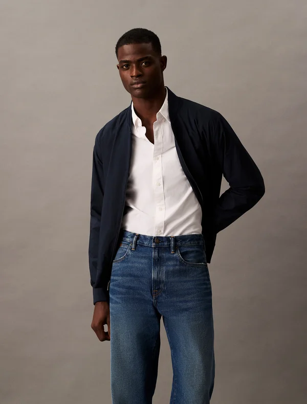 MATTE JACKET - Bomber Jacket - sky captain