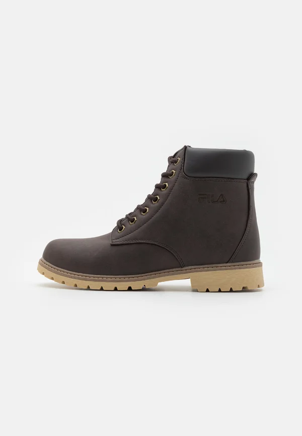 MAVERICK MID  - Lace-up ankle boots - coffee bean/taupe gray