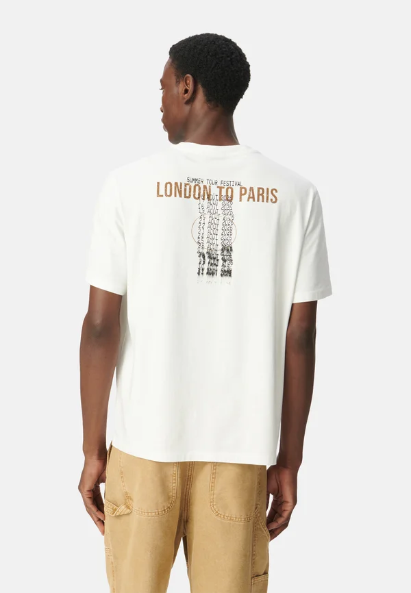 MAXI VISUAL BACK - Print T-shirt - white